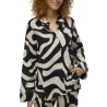 Chemise Noire/Beige Femme Vero Moda Magnete
