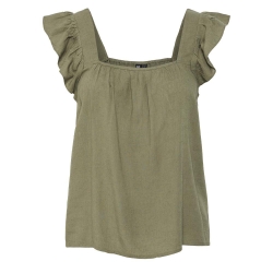 Débardeur Vert Femme Pieces Pia