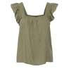 Débardeur Vert Femme Pieces Pia