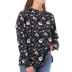 Chemise Marine à Motifs Femme Jacqueline de Yong Karla