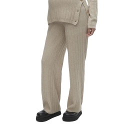 Pantalon de Grossesse Beige Femme Mamalicious Lana