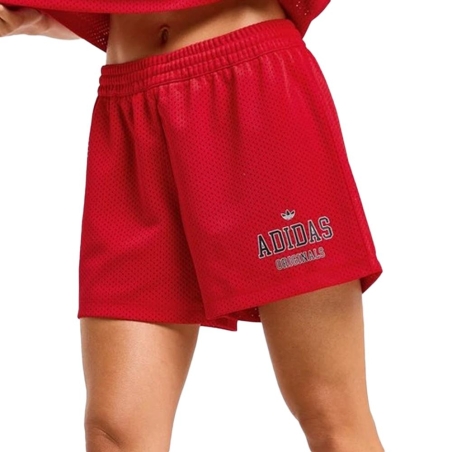 Short Rouge Femme Adidas Bb