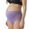x2 Culottes de Grossesse Violette/Noir Femme Mamalicious Senia