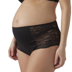 x2 Culottes de Grossesse Violette/Noir Femme Mamalicious Senia