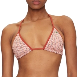 Haut de Bikini Terracotta Femme Lacoste Printed Jeresey