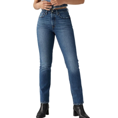 Jean 501 Bleu Femme Levi's Med Indigo 12501