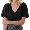 Blouse Noir Femme Deeluxe Amalia