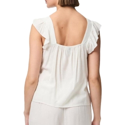 Débardeur Blanc Femme Pieces Pia