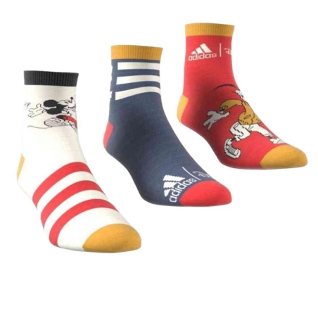 x3 Paires de Chaussettes Multicolore Femme Adidas Mickey Mouse