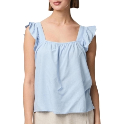 Débardeur Bleu Femme Pieces Pia