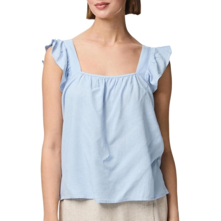 Débardeur Bleu Femme Pieces Pia