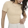 T-Shirt Beige Femme JDY Salsa