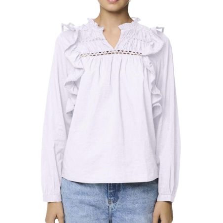 Blouse Blanches Femme Pieces Makenna