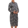 Robe Noir/Écru Femme Vero Moda Maternity Joy