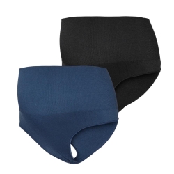 x2 Strings de grossesse Noir/Bleu Femme Mamalicious Lilja