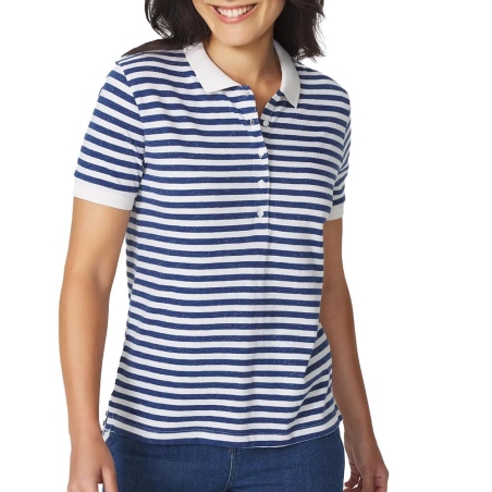 Polo Bleu/Blanc Femme TBS ADIOLPOL