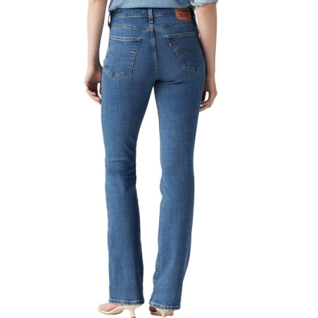 Jean 725 Bleu Foncé Femme Levi's High Rise Bootcut Med Indi