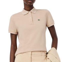 Polo Beige Femme Lacoste Regular Fit