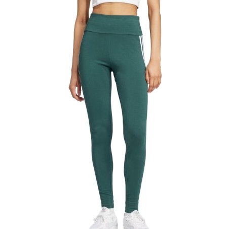 Legging Vert Femme Adidas 3 bandes