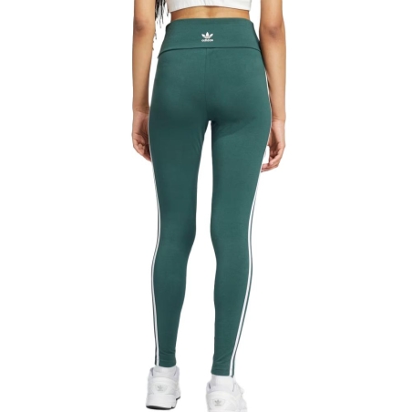 Legging Vert Femme Adidas 3 bandes