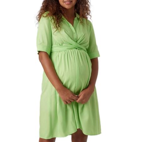Robe de Grossesse Verte Femme Mamalicious Leline