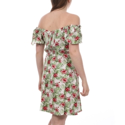 Robe Blanche/Verte Femme Vero Moda Easy