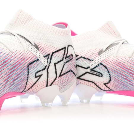 Chaussures de foot Blanches/Roses Homme Puma Future 7 Ultimate