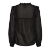 Blouse Noir Femme Pieces Makenna