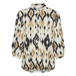 Chemise Blanc/Noir Femme Vero Moda Mille