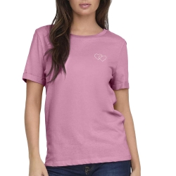 T-shirt Rose/Blanc Femme JDY Kitty