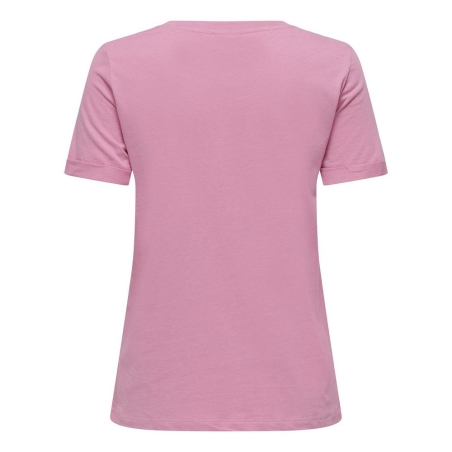T-shirt Rose/Blanc Femme JDY Kitty