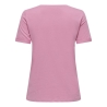 T-shirt Rose/Blanc Femme JDY Kitty
