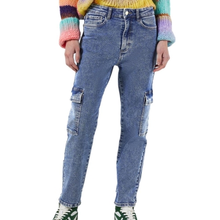 Jeans Cargo Bleu Femme Noisy May Moni
