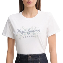 T-Shirt Blanc Femme Pepe Jeans Bero