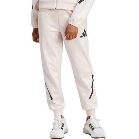Jogging Rose/Noir Femme Adidas JF4788