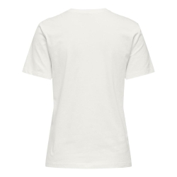 T-Shirt Blanc/Rose Femme Only Heart