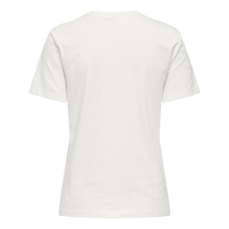 T-Shirt Blanc/Rose Femme Only Heart