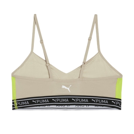 Brassière Beige/Jaune Fluo Femme Puma Move Strong