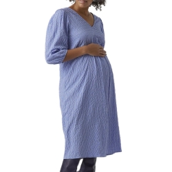 Robe Blanche/Bleu Femme Vero Moda MarternityCalf