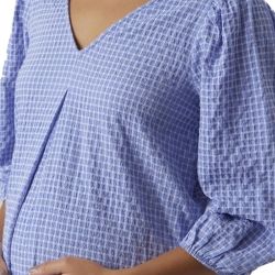 Robe Blanche/Bleu Femme Vero Moda MarternityCalf