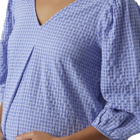 Robe Blanche/Bleu Femme Vero Moda MarternityCalf
