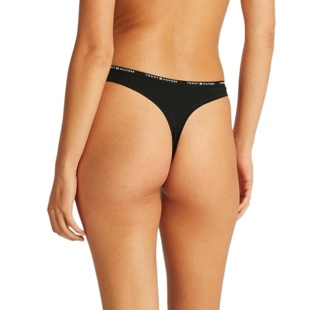String Noir Femme Tommy Hilfiger Thong UW0UW05741