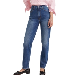 Jean Bleu Foncé Femme Levi's 80's Mom