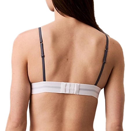 Soutien-Gorge Bleu/Gris Femme Calvin Klein Jeans Unlined Triangle