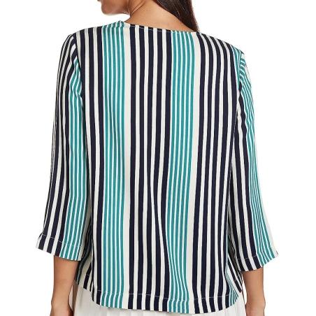 Blouse Écru à Rayures Femme Vero Moda Niva