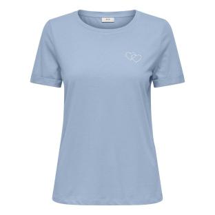 T-shirt Bleu Femme JDY Kitty