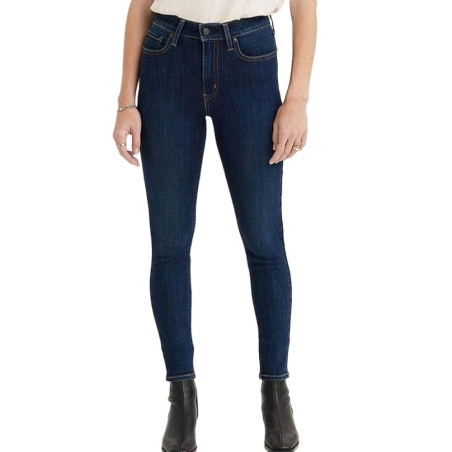 Jean Skinny Bleu Foncé Femme Levi's 721