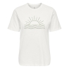 T-Shirt Blanc/Vert Femme Only Lanya
