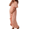 Robe Orange/Blanche Femme Vero Moda Maternity Henna