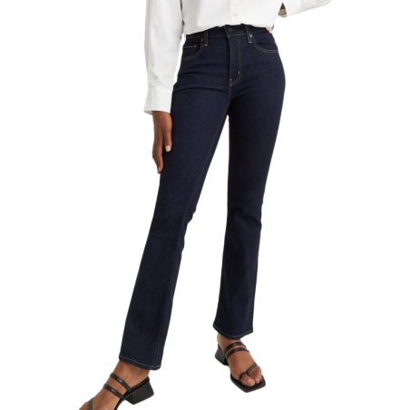 Jean 725 Bleu Brut Femme Levi's High Rise Bootcut